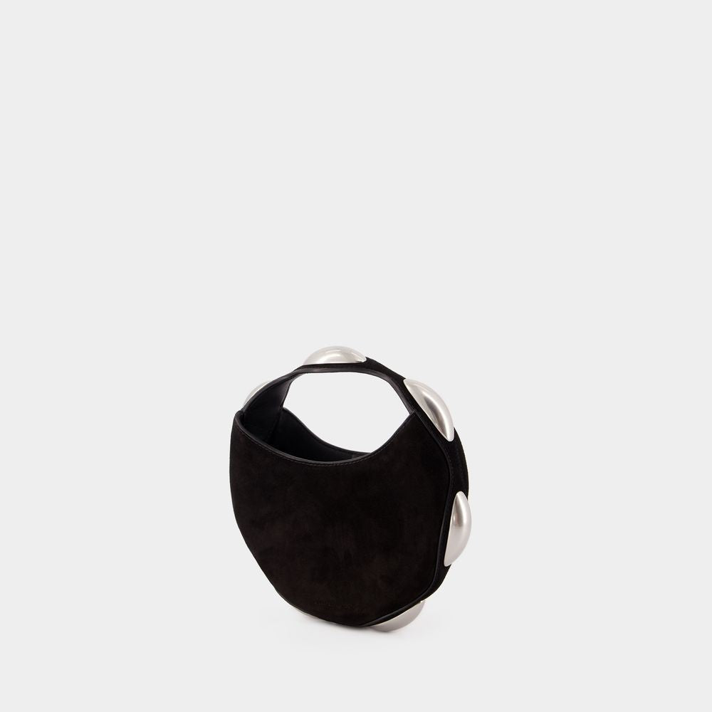 Alexander Wang Dome Circular Top Handle Bag - Leather - Black