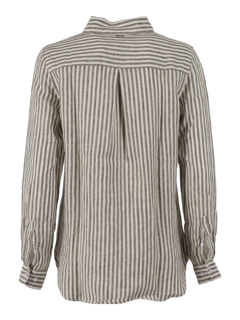 Barbour Marine Striped Linen Casual Shirt