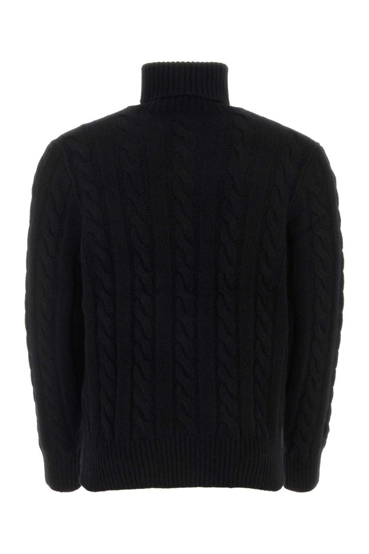 Polo Ralph Lauren Black Wool Blend Sweater
