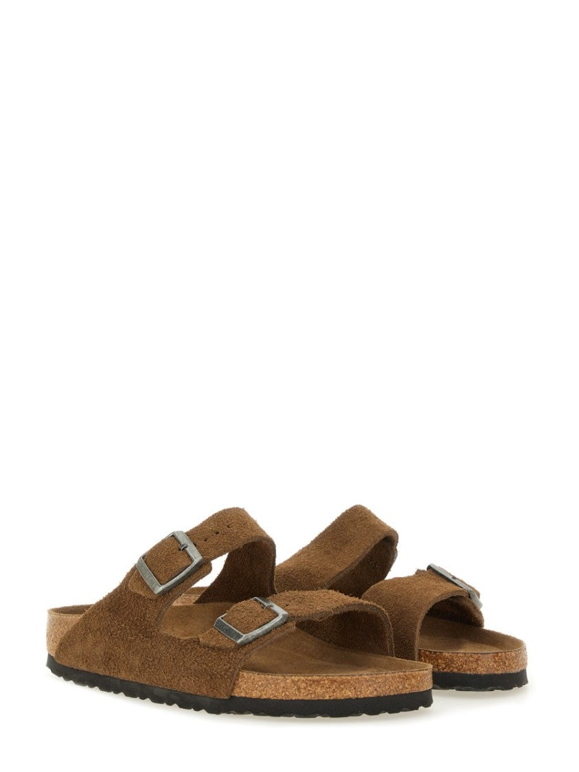 Birkenstock Leather Narrow Buckle Arizona Sandals
