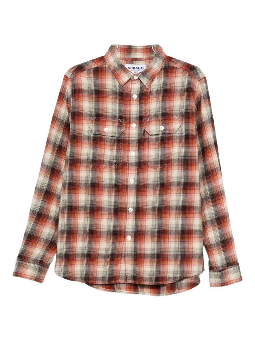 Sebago Classic Brown Plaid Button-Down Sebago Shirt