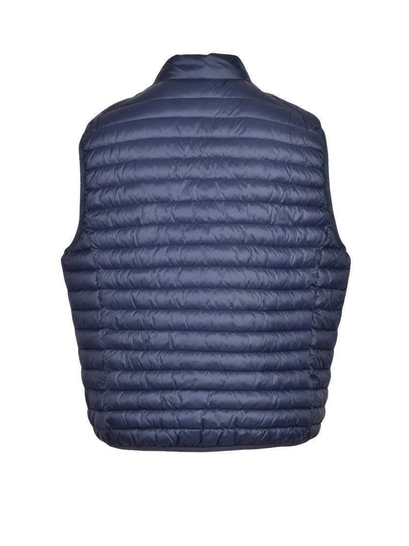 Save The Duck Blue Quilted Lightweight Nylon Zip Vest