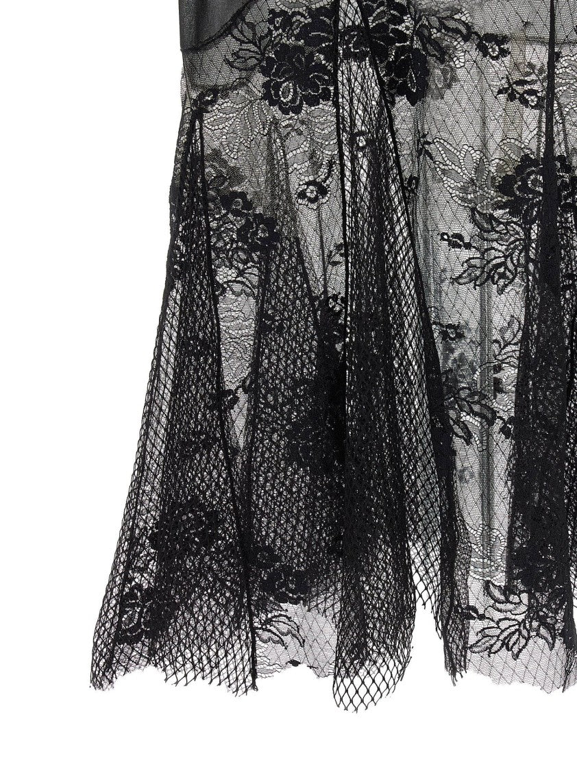 The Attico Lace Tulle Dress