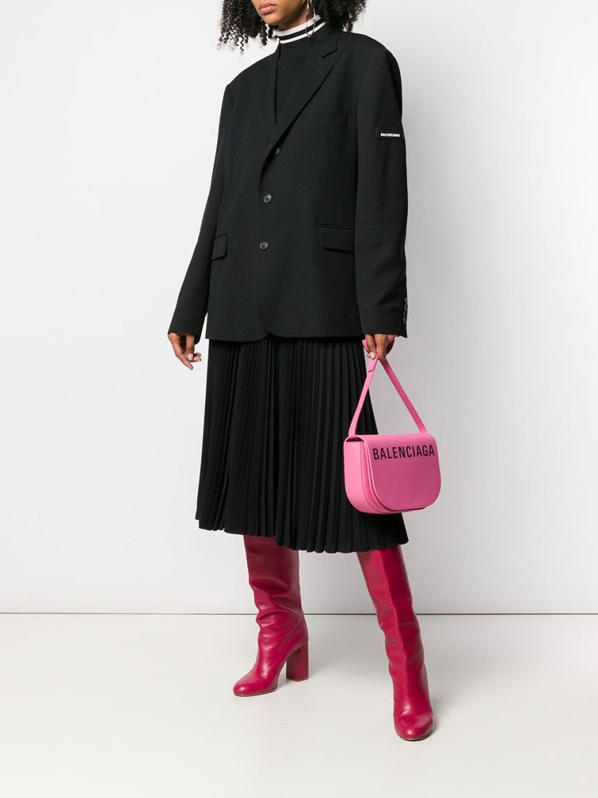 Balenciaga Fluid Viscose Gabardine Jacket With Notch Lapel