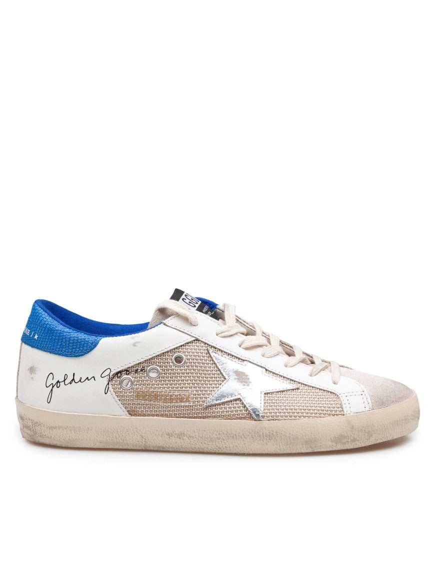 Golden Goose Super Star Sneakers In Suede And Fabric