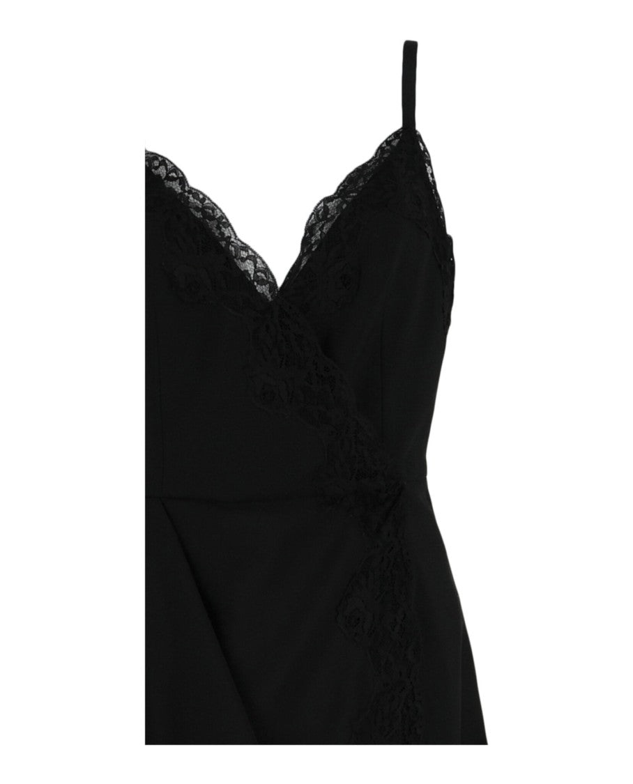 Alexander Mcqueen Lace-Trim Asymmetric Mini Dress