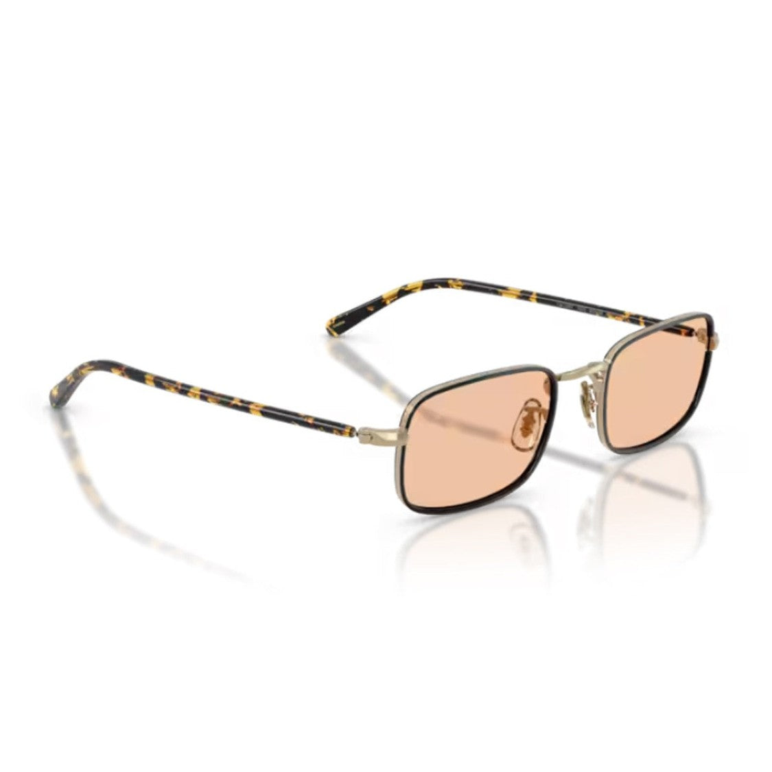 Oliver Peoples Antique Gold Brymer Ov1366t Titanium Rectangular Sunglasses