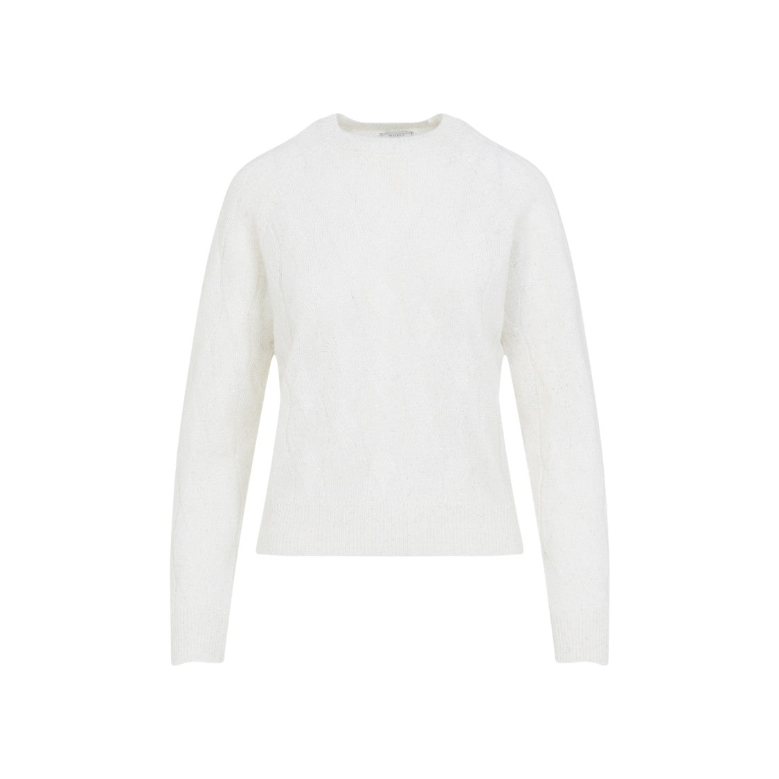 Peserico Long-Sleeved Knit Sweater With Subtle Cable Knit Design
