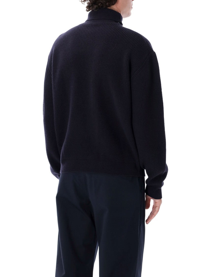 Tonywack Ribbed Oversized High-Neck Sweater