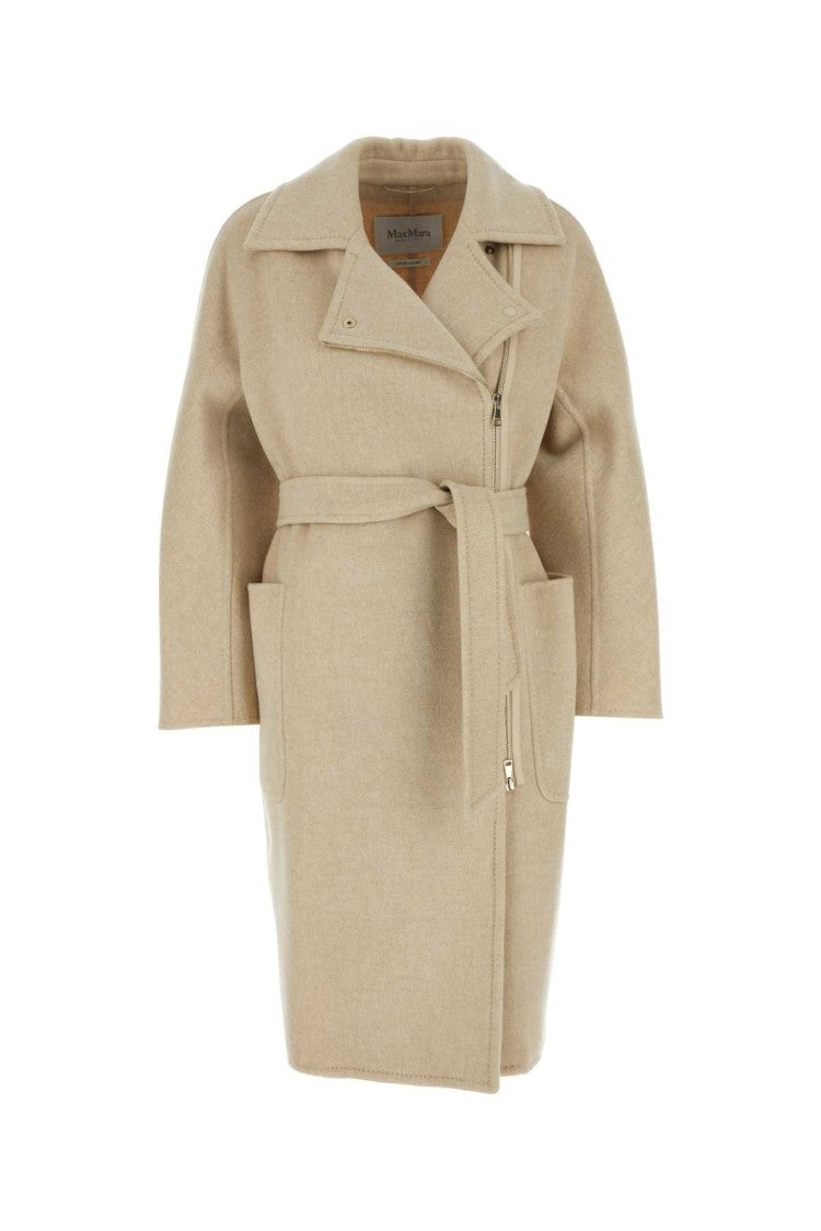 Max Mara Sand Wool Agosto Coat