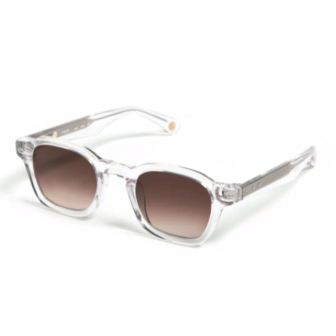 Peter And May Hero Transparent Acetate Sunglasses With Gradient Lenses