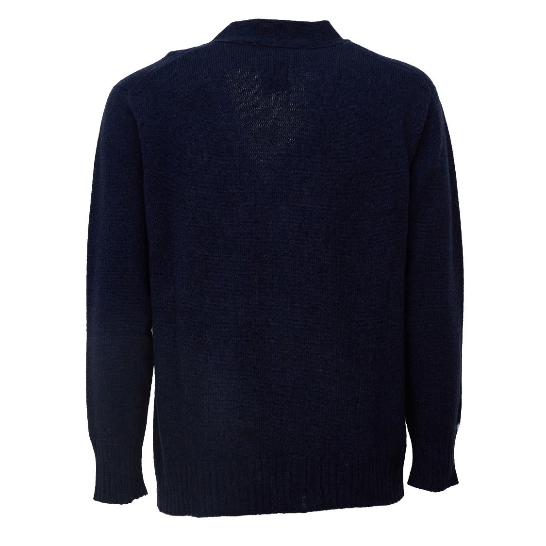Amaranto V-Neck Oversized Cardigan With Distressed Detailing