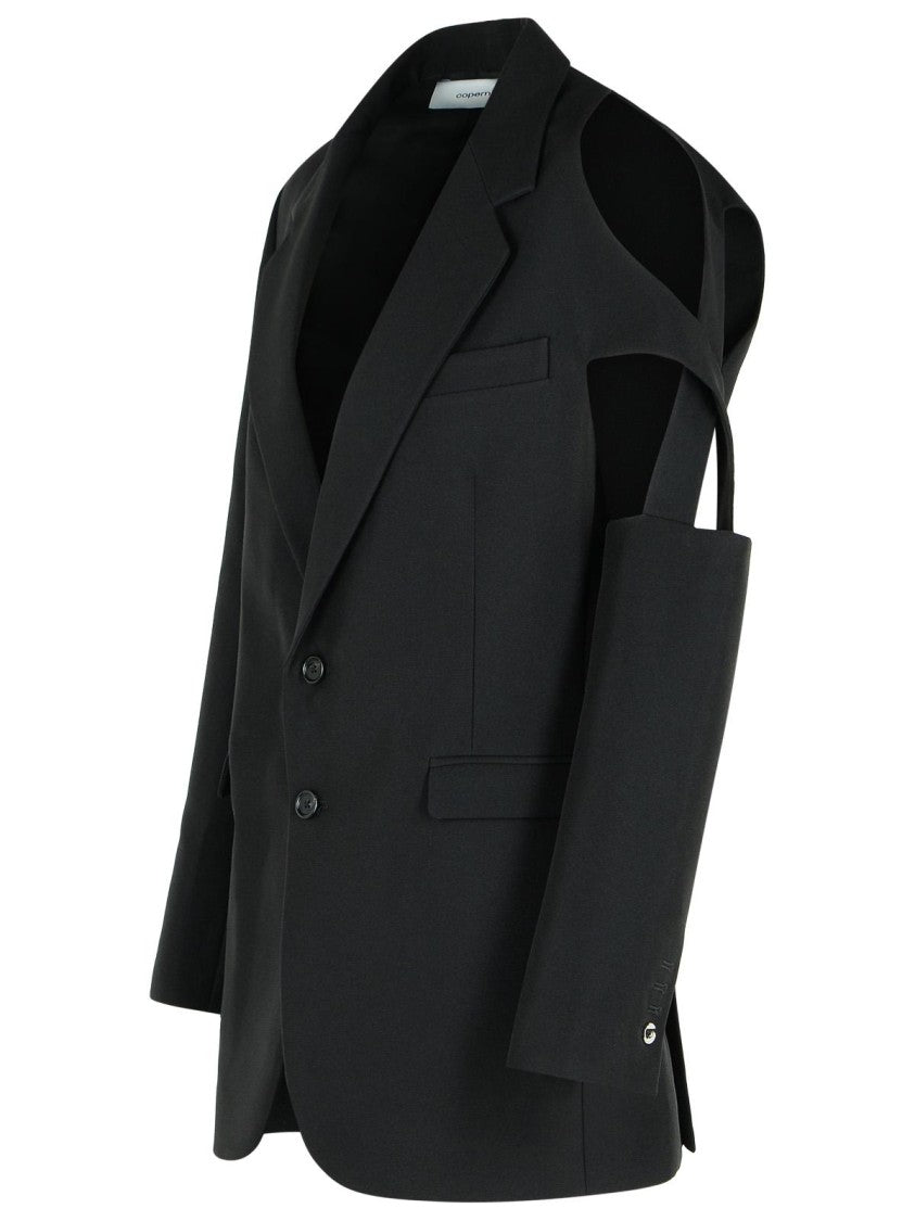 Coperni 'Cutout' Black Polyester Blazer