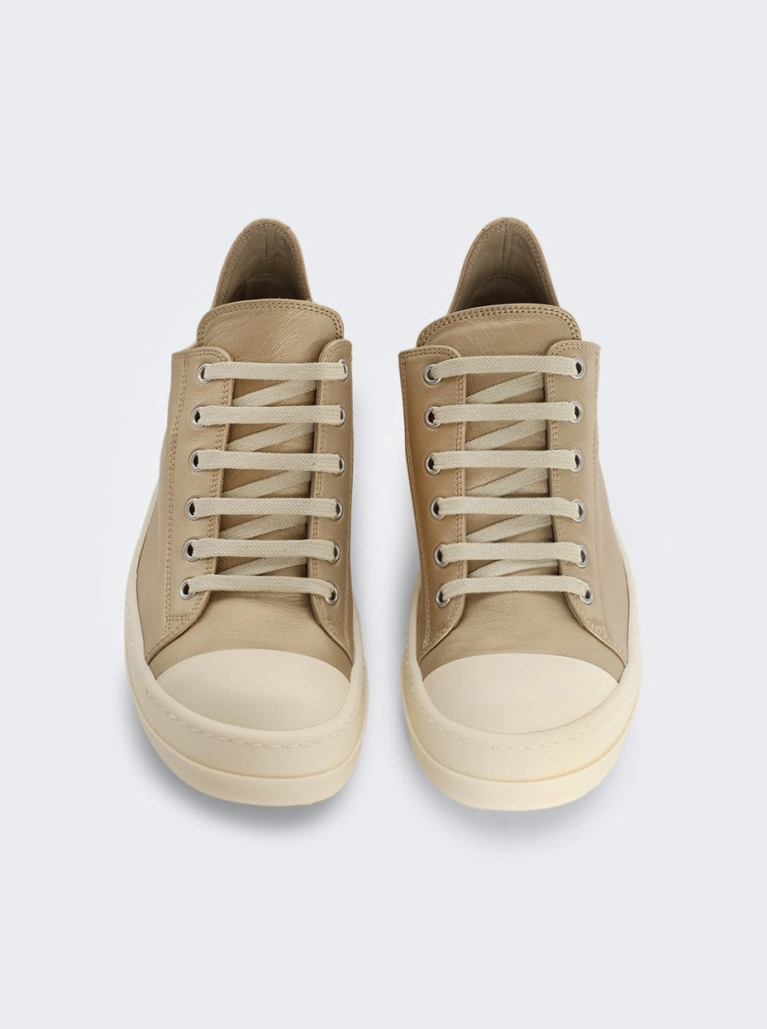 Rick Owens Hollywood Low Sneakers Gold And Milk