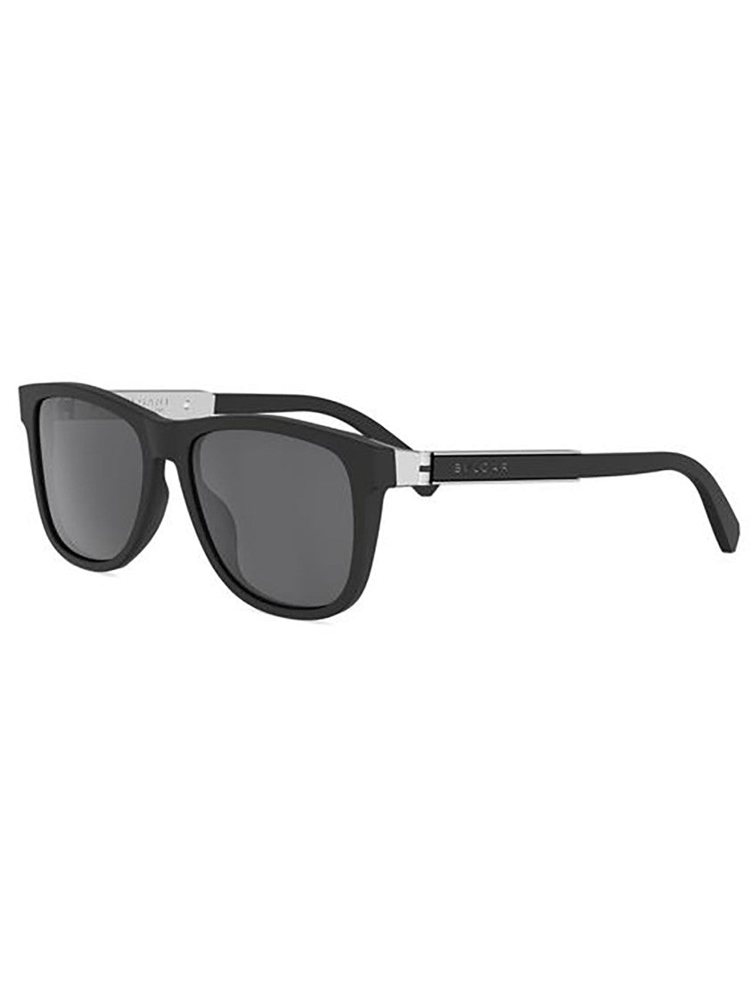 Bulgari Black Bv40073i Rectangular Matte Sunglasses