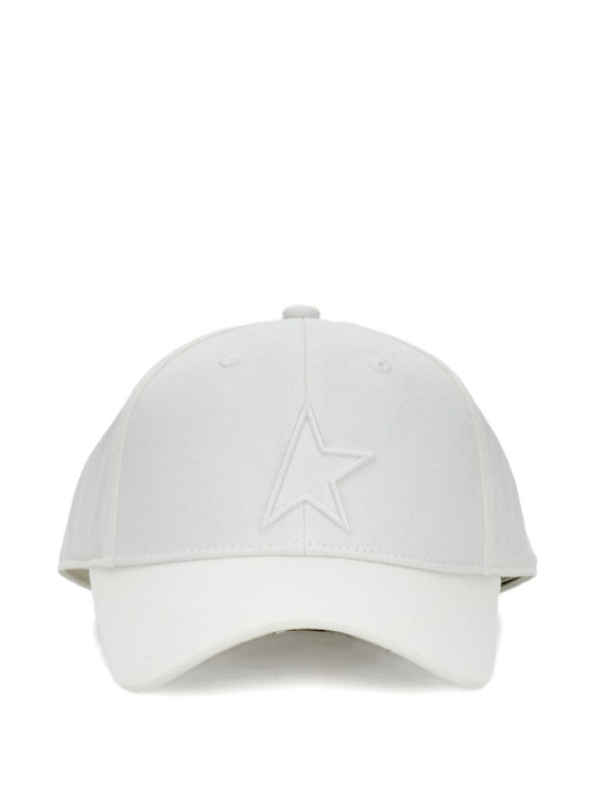Golden Goose Cotton Baseball Cap With Embroidered Star Emblem
