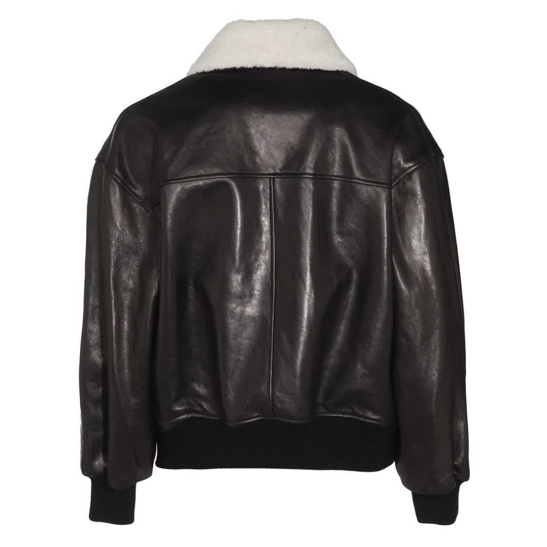 Khaite Black Leather Jacket