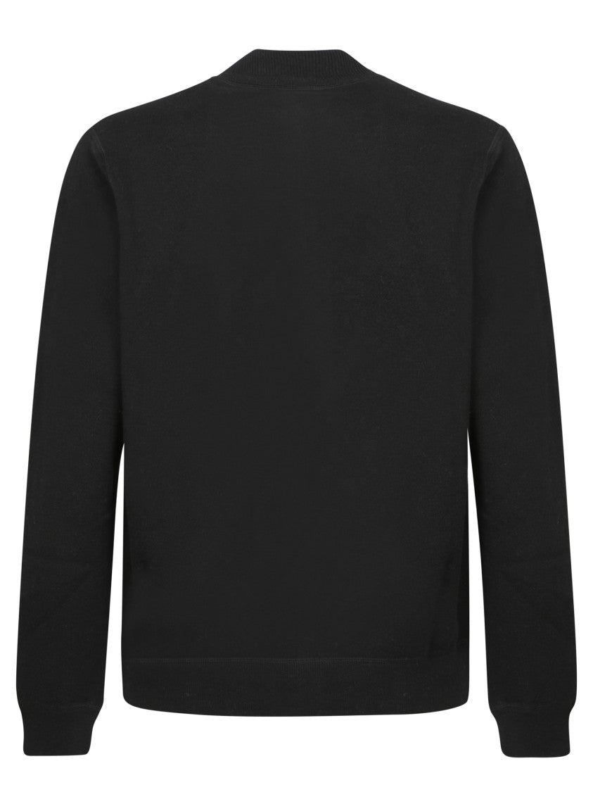 Dell'oglio Black Zipped Cardigan