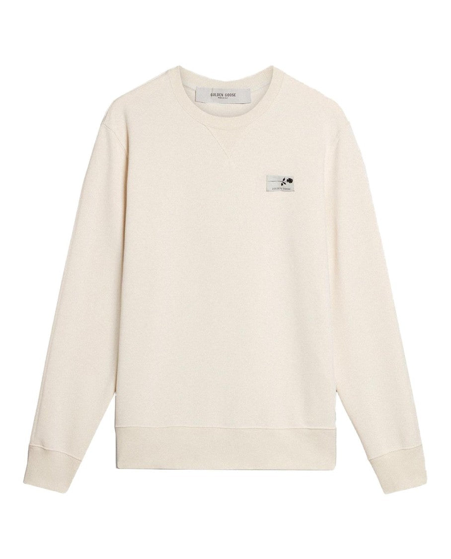 Golden Goose Cream Crewneck Sweatshirt