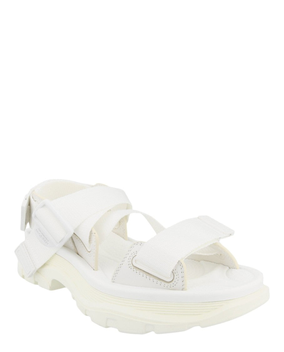 Alexander Mcqueen Platform Slide Sandals With Adjustable Straps