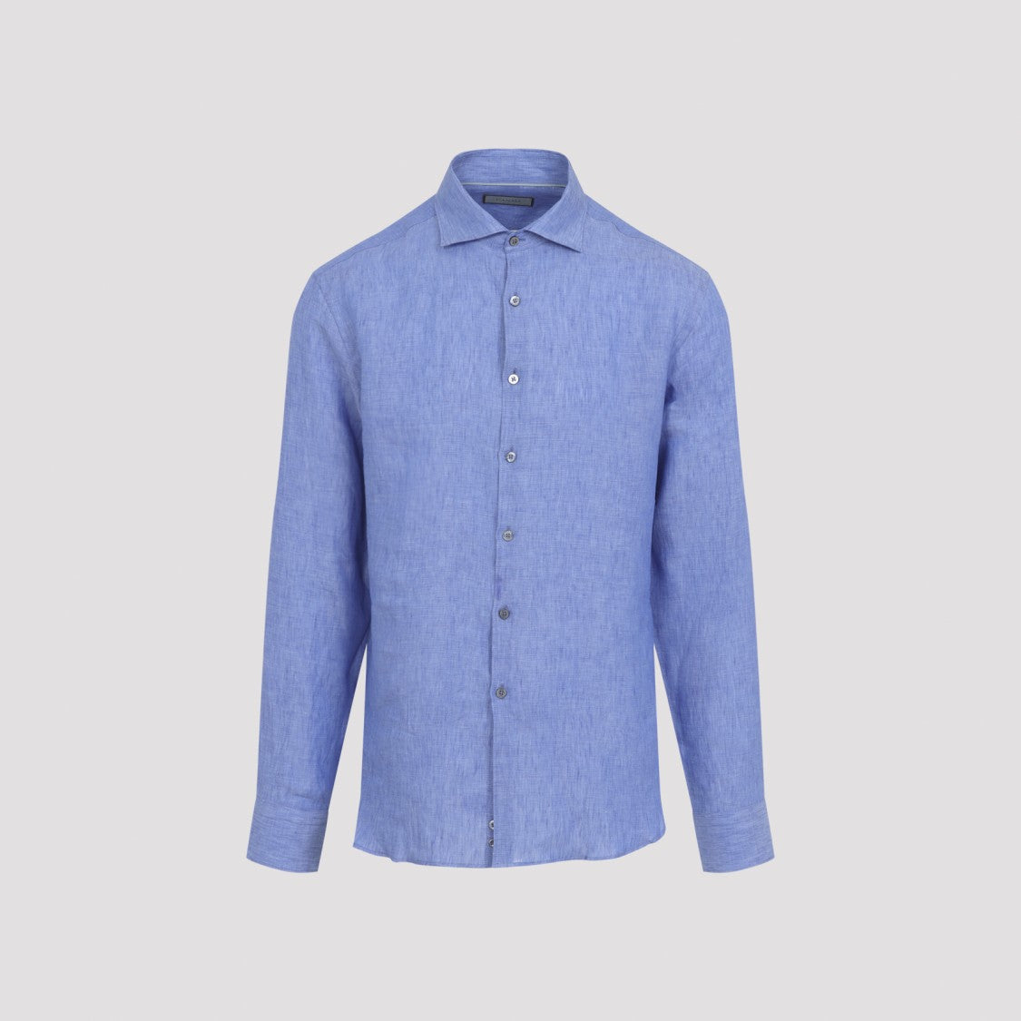 Canali Tailored Long-Sleeve Linen Shirt