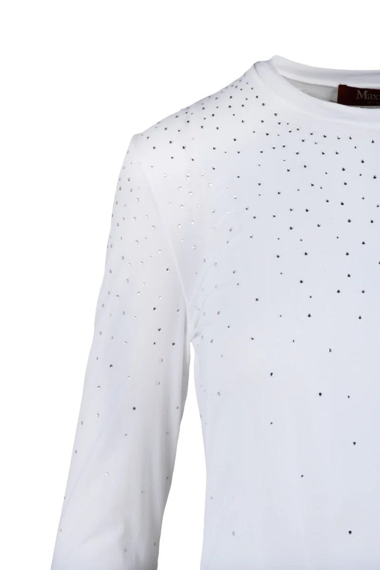 Max Mara White Technical Stretch Polyamide Elastane T-Shirt