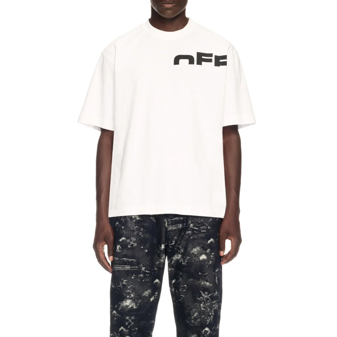 Off-White Contrast Logo Print Off-White T-Shirt