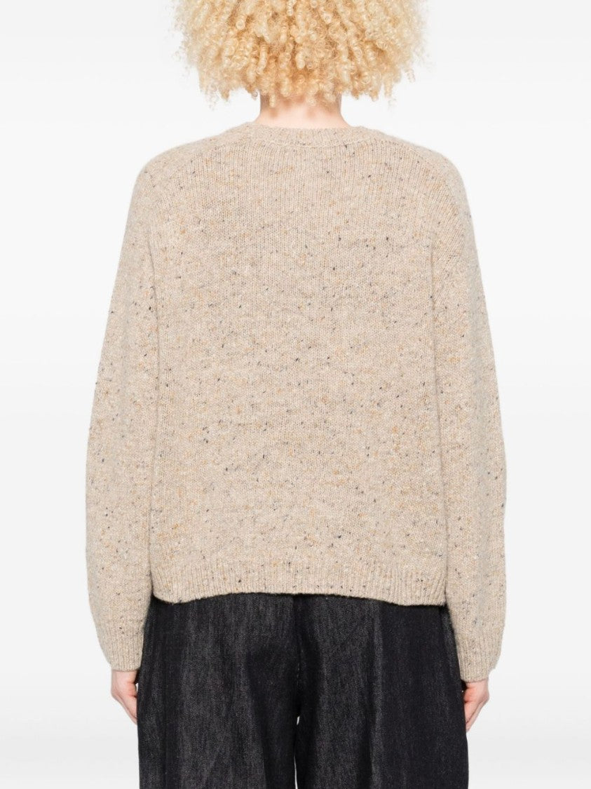 Yerse Textured Cable Knit Merino Wool Blend Sweater