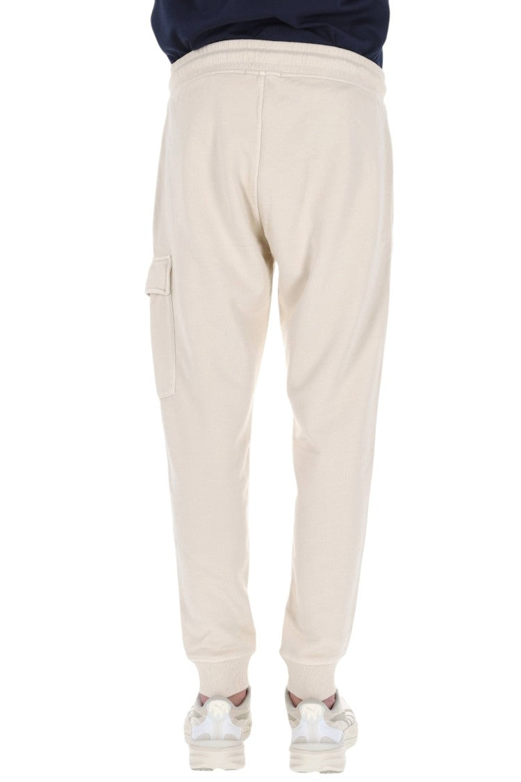 C.P. Company Cream Pure Cotton Sweatpants