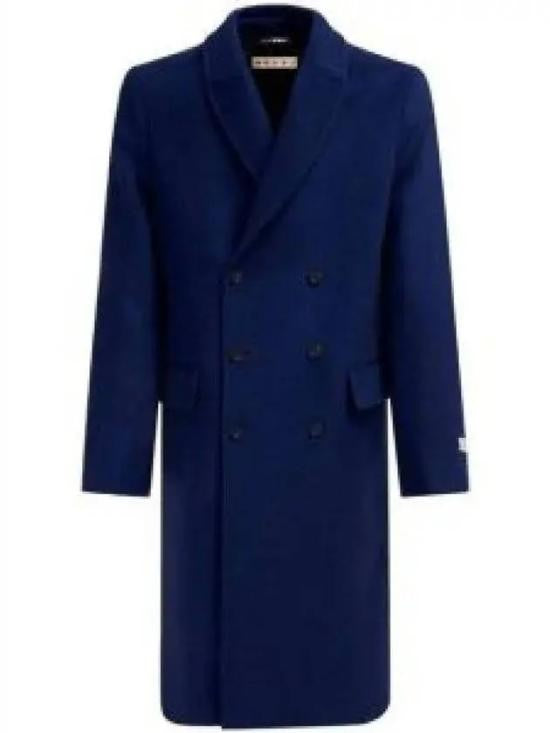 Marni Structured Double-Breasted Coat With Notched Lapel And Button Detailing