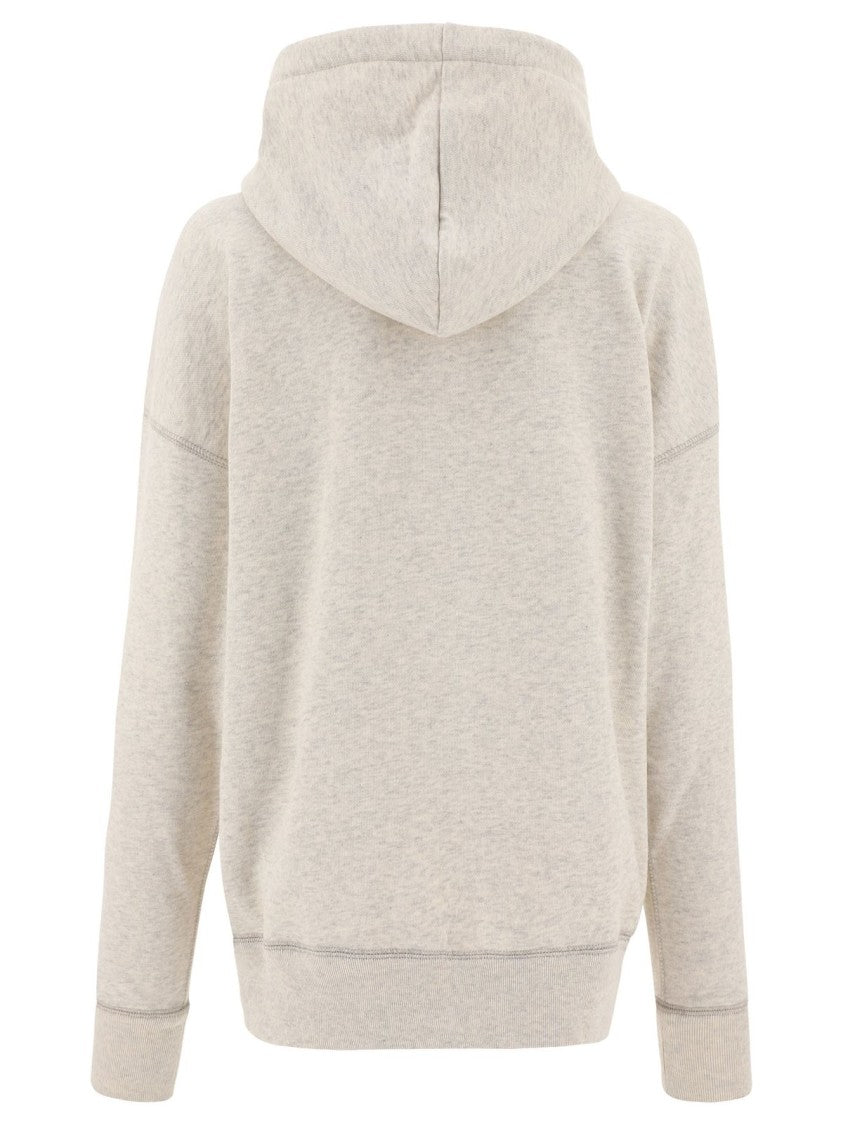 Isabel Marant Relaxed Fit Hoodie With Bold Graphic Logo
