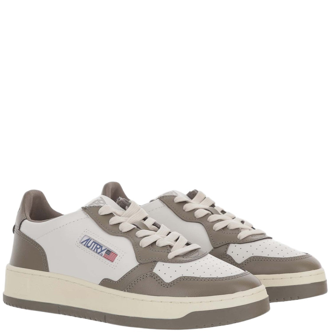 Autry Medalist Low Color-Block Leather Sneakers