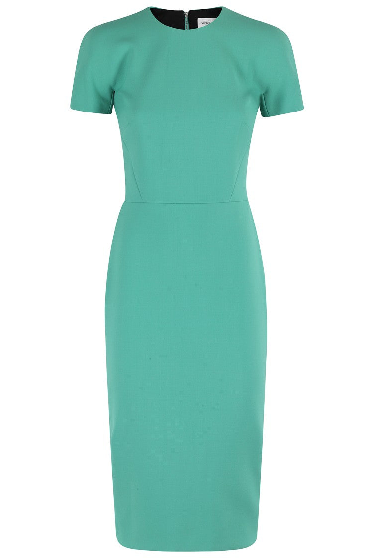 Victoria Beckham Intricately Woven Fitted Midi Dress