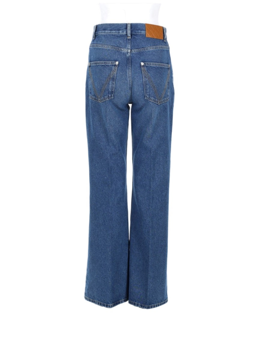 Bottega Veneta Medium Blue Wash Flared Denim Jeans