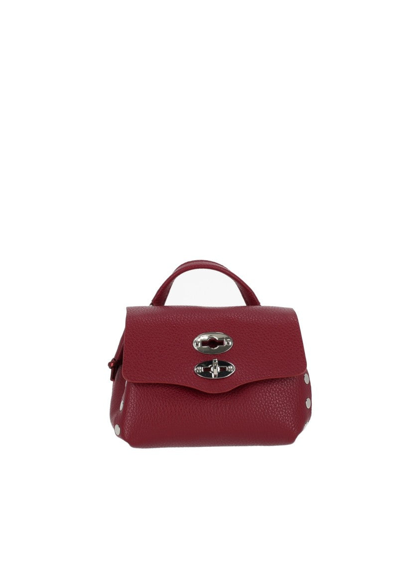 Zanellato Srl Red Montepulciano Daily Night Textured Leather Shoulder Bag