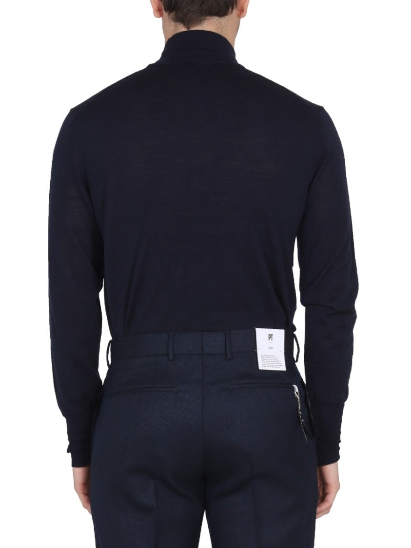 Pt Torino Fitted Turtleneck Shirt