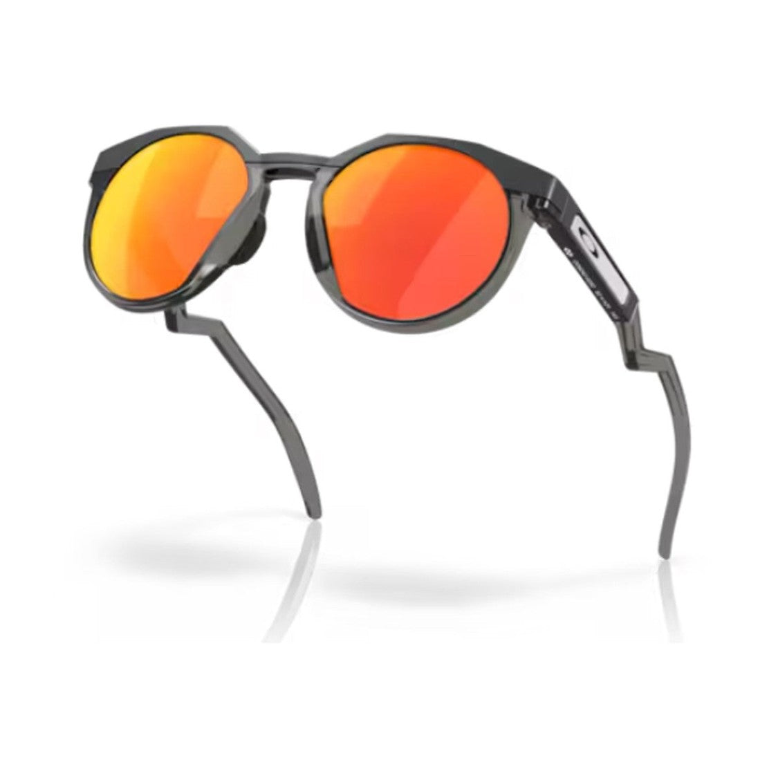 Oakley Carbon Black Hstn Geometric Round Sunglasses