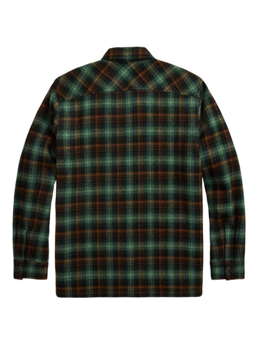 Polo Ralph Lauren All-Over Check Pattern Wool Ralph Lauren Rrl Shirt