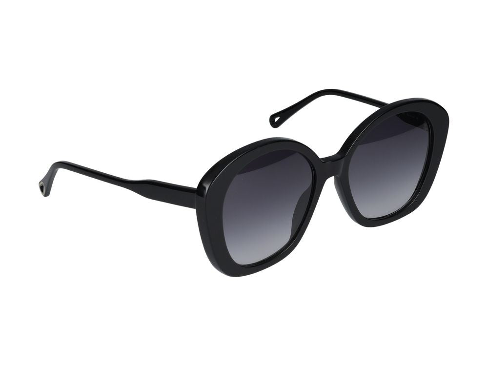 Chloé Sunglasses Ch0081s 005 Black Black Blue 55/18/140