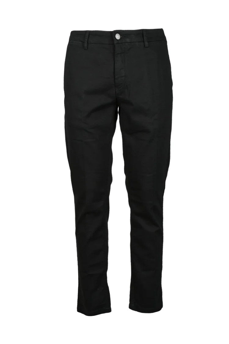 Replay Slim-Fit Cropped Pants With Five-Pocket Design