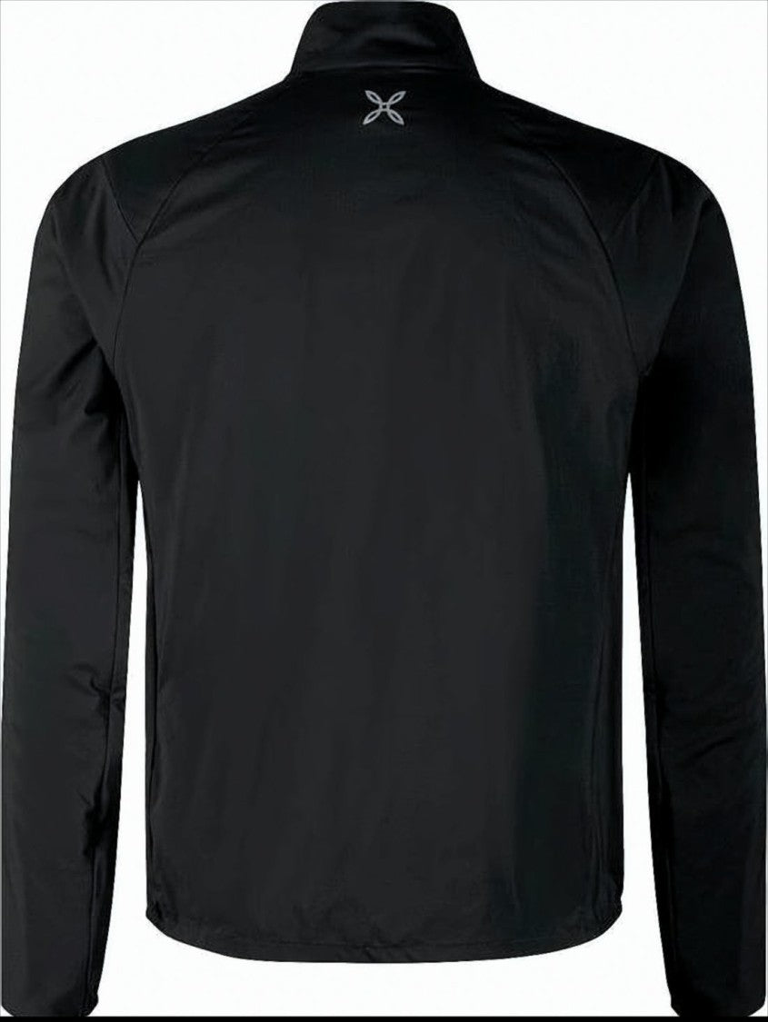 Montura Lightweight High Collar Black Jacket With Minimalist Design