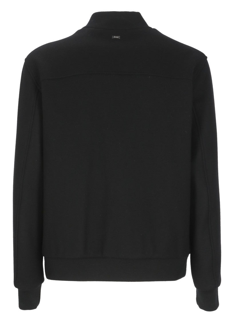 Herno Wool Blend Bomber Jacket