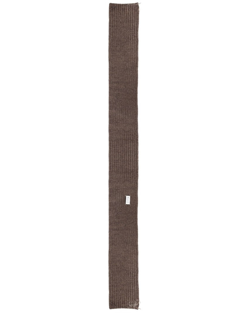 Maison Margiela Ribbed Wool-Cotton Blend Scarf