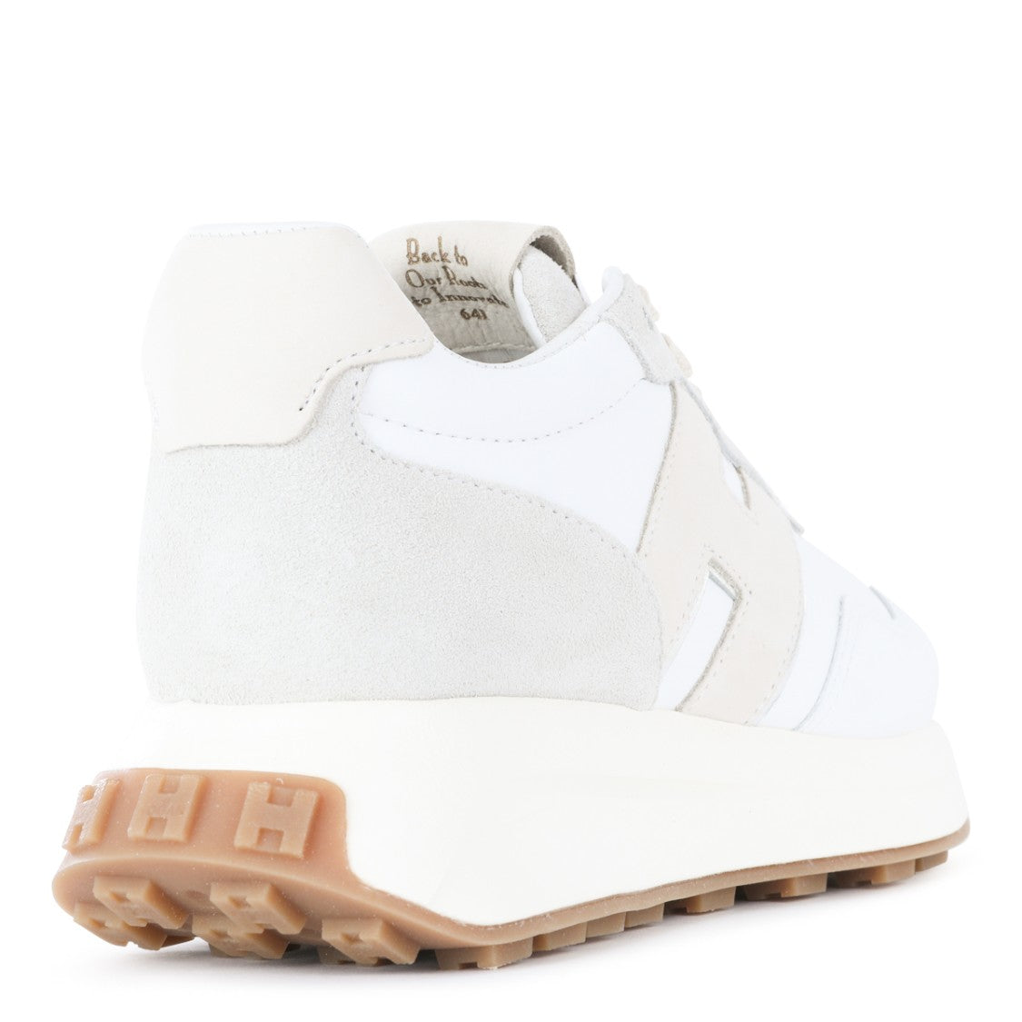 Hogan White Leather Sneakers