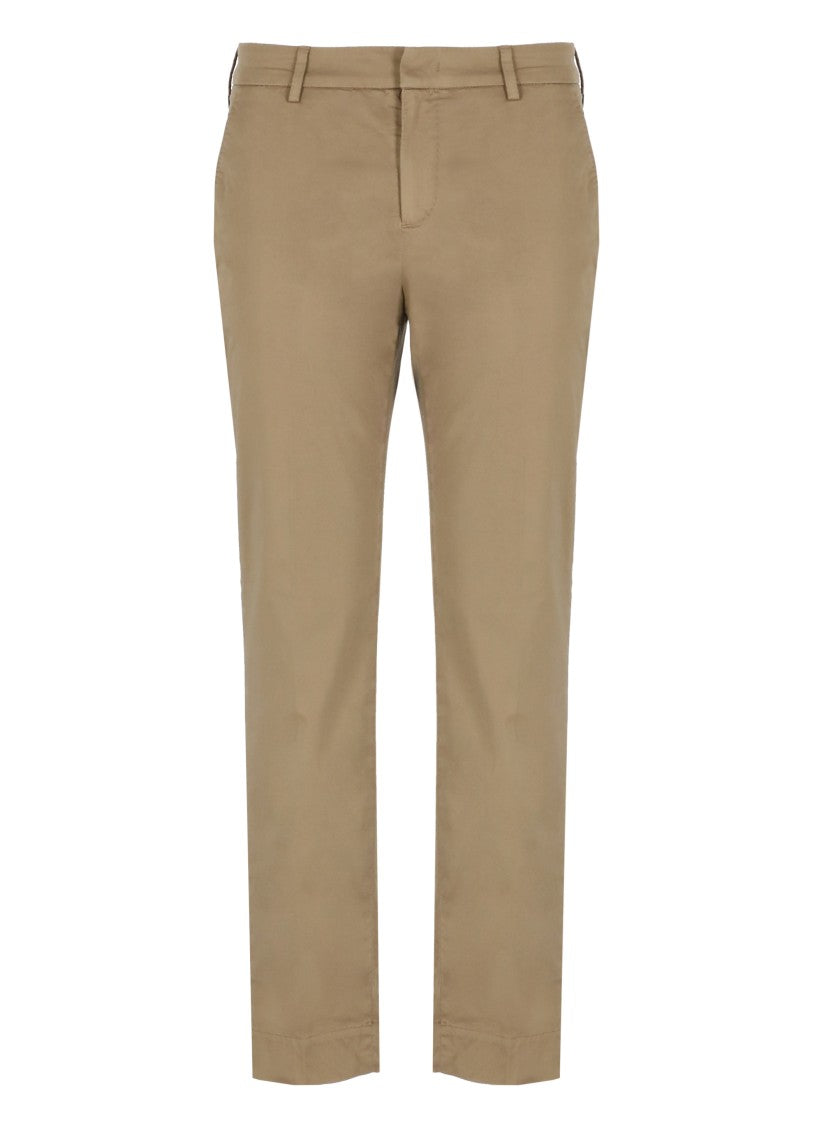 Pt Torino Tailored Brown Cotton Pants