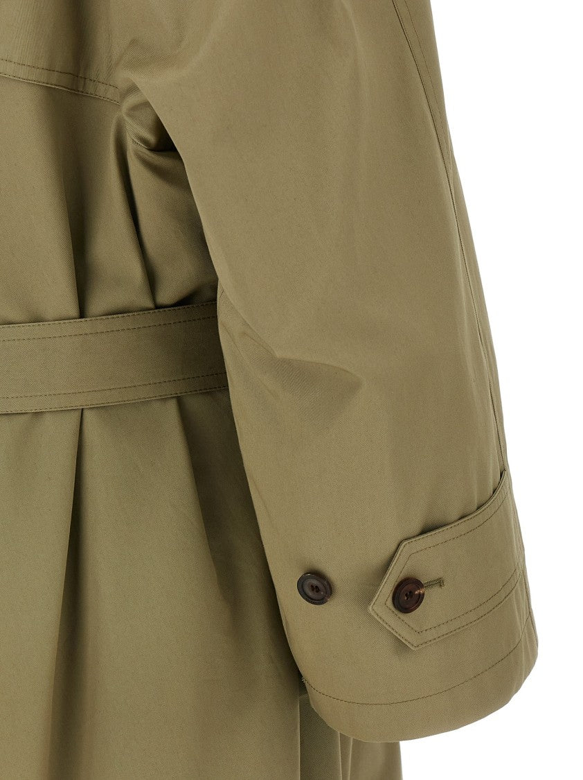 Balenciaga 'Draped Neck' Trench Coat