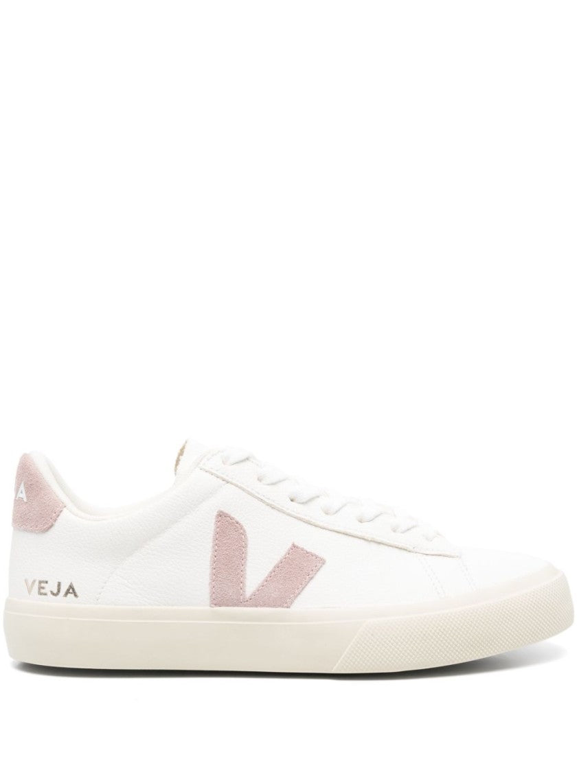 Veja Black Low-Top Smooth Leather Textured Sneakers