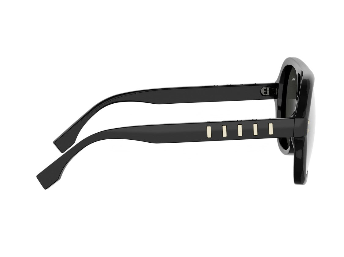 Fendi Fe40232i Black Oversized Aviator Sunglasses