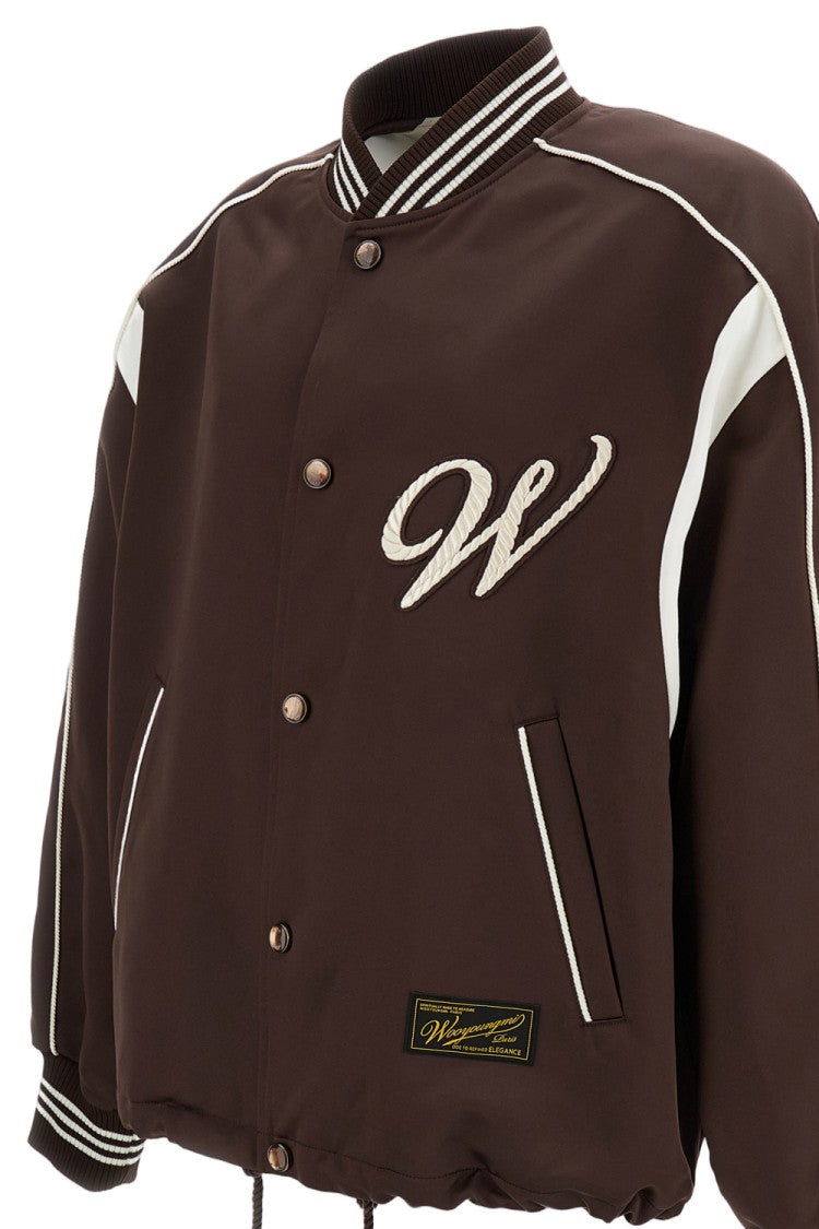 Wooyoungmi Logo Baseball Jacket