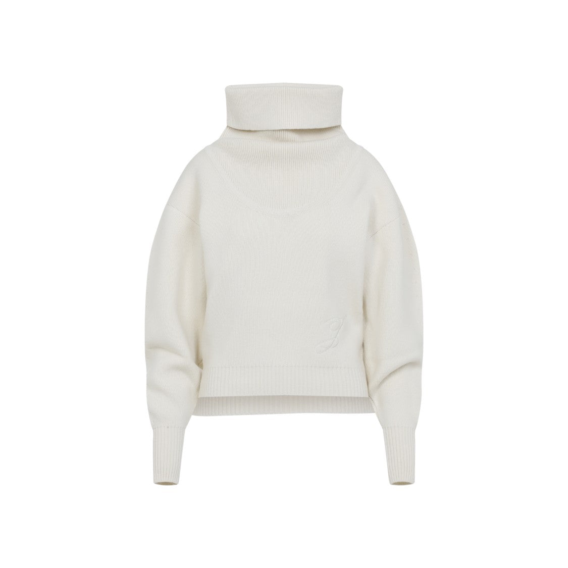 Jacquemus Off White Virgin Wool La Maille Pallone Pullover
